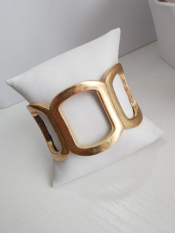 Bangel en cuadrados oro