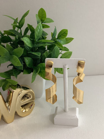 Aretes Espiral Dorado