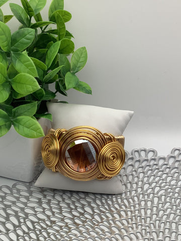 Pulsera Alambrada con Ambar