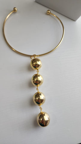 Choker 4 Esferas liso
