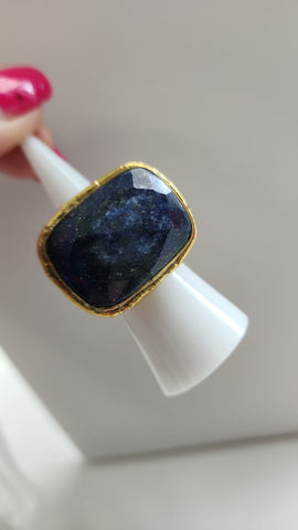 Anillo Rectangular Piedra Transformación