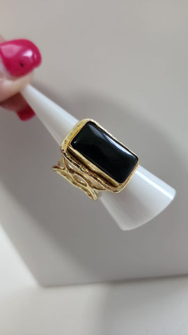 Anillo Rectangular  Onix