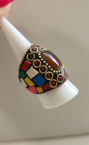 Anillo Mosaico  Colores