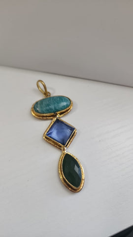 Gema Cristal y Cuarzo  Azul # 2