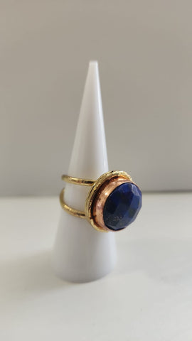 Anillo Redondo  Cuarzo Azul  Transformación