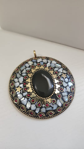 Gema Mosaico Grande  Blanco Piedra Oscura