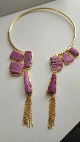 Choker  Rodocrosita Rosado