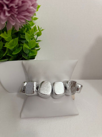 375-Set de Piedra  Pulsera  Plata