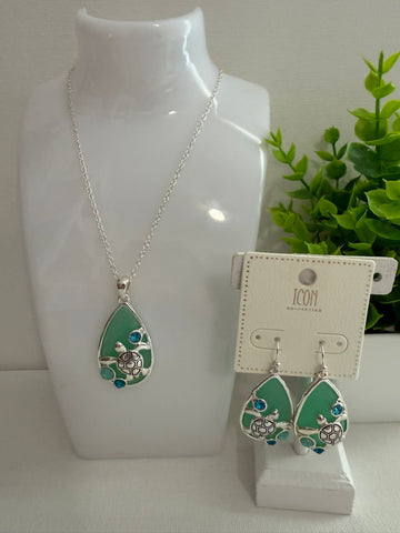 Set tortuga Cristal Verde