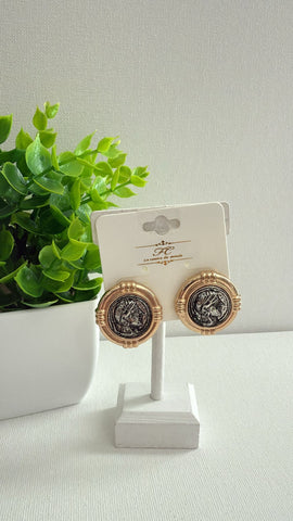 Aretes monedas