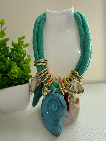 Collar soga teal