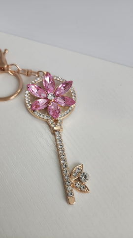 Llavero de Llave  Rosa
