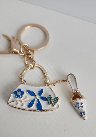 Llavero de Cartera con  Zapato Blanco