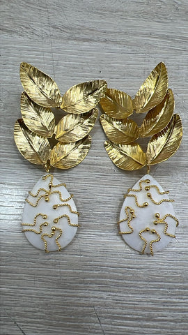 Aretes Ovaldo Piedra Nacar