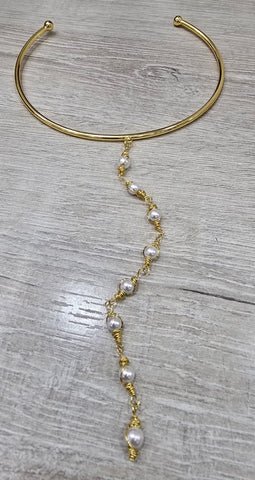 Choker Largo Perlas