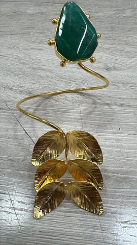 Bangel Piedra Agatha con verde y hojas