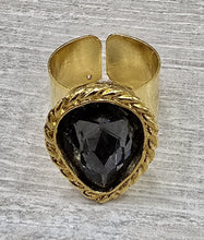 Anillo Gota borde Torcido