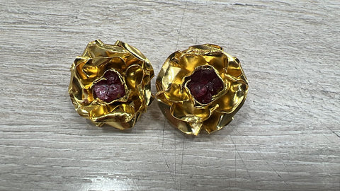 Aretes Set Flor doble