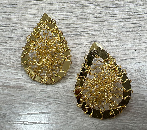 Set Gota Tejida Aretes