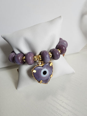 Pulsera de Esferas  Lavanda