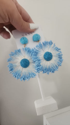 Aretes Fósforo  Azul