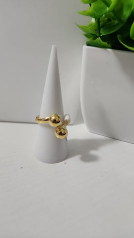 Anillo de dos Esferas Zamack