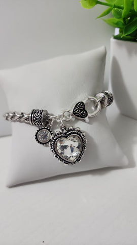 Pulsera de Corazón Cristal
