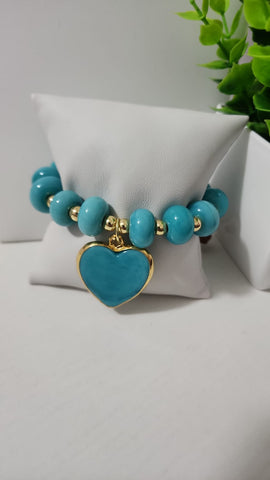 Pulsera de Esferas  Turquesa