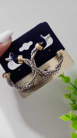 #117 Aretes Trenzado