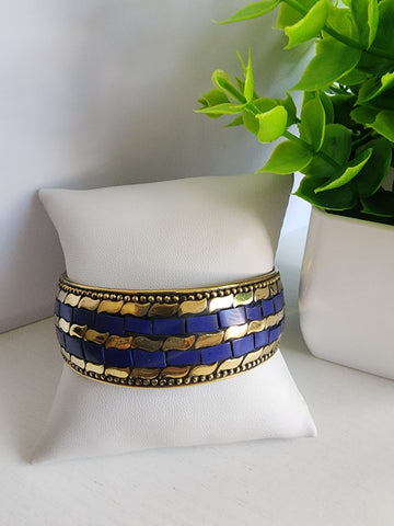 Pulsera Mosaico  Dos líneas  Violeta