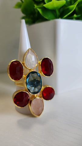 Anillo Cristal  Rojo