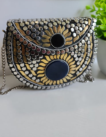 Cartera Mosaico  Sol Dorado