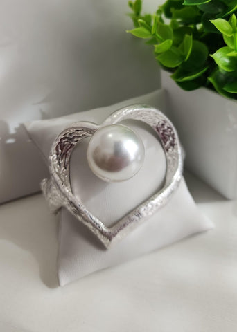 Bangel de Corazón  Perla Plata