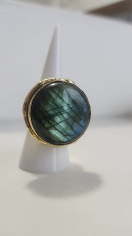 Anillo Verde Redondo