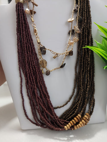 Collar de Piedras  Cuencas Marron