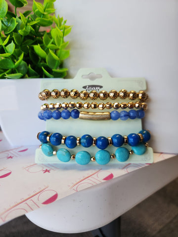Bonche pulsera Azul