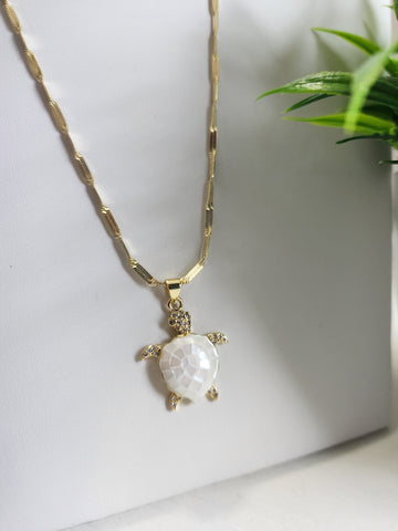 Gema Tortuga  Nacar Blanca