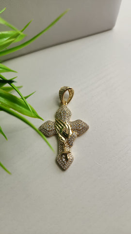 Cruz con las Manos de Cristo