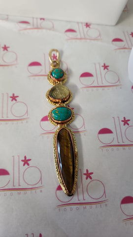 Gema  Turquesa con ojo Tiguere