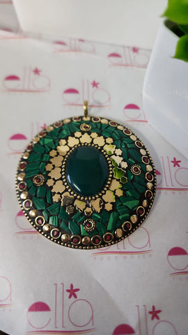 Gema Mosaico de la india Verde