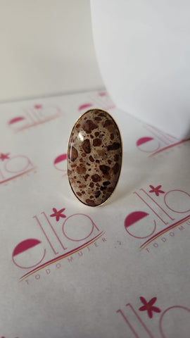 Anillo Ovalado Animal Print de la india
