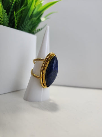 Anillo Ovalado  Azul Transformación