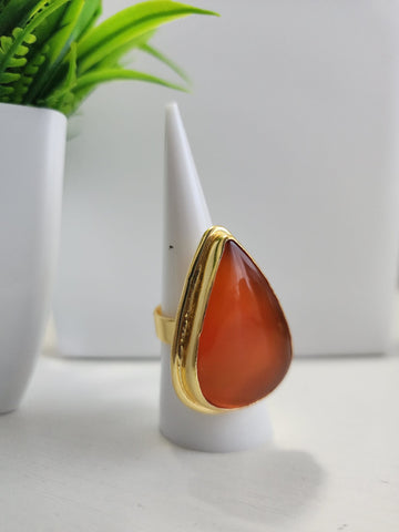 Anillo Gota  Anaranjado