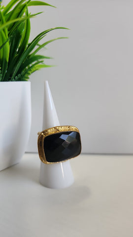 Anillo Rectangular  Onix