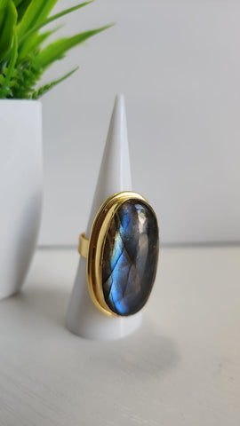 Anillo Ovalado  Azul