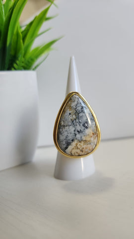 Anillo Gota  Marmoleada