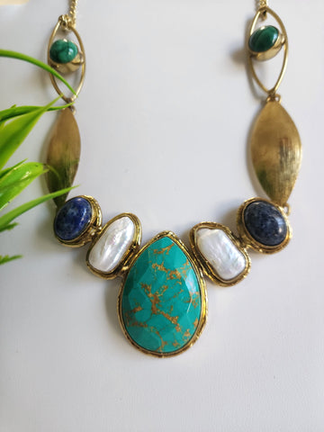 Collar de Cuarzo y Perlas