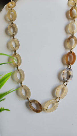 Collar  Ovalado  Cuerno de Búfalo
