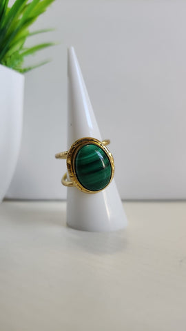 Anillo Ovalado  Verde