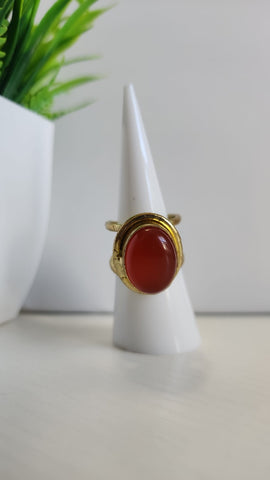 Anillo Ovalado  Rojo